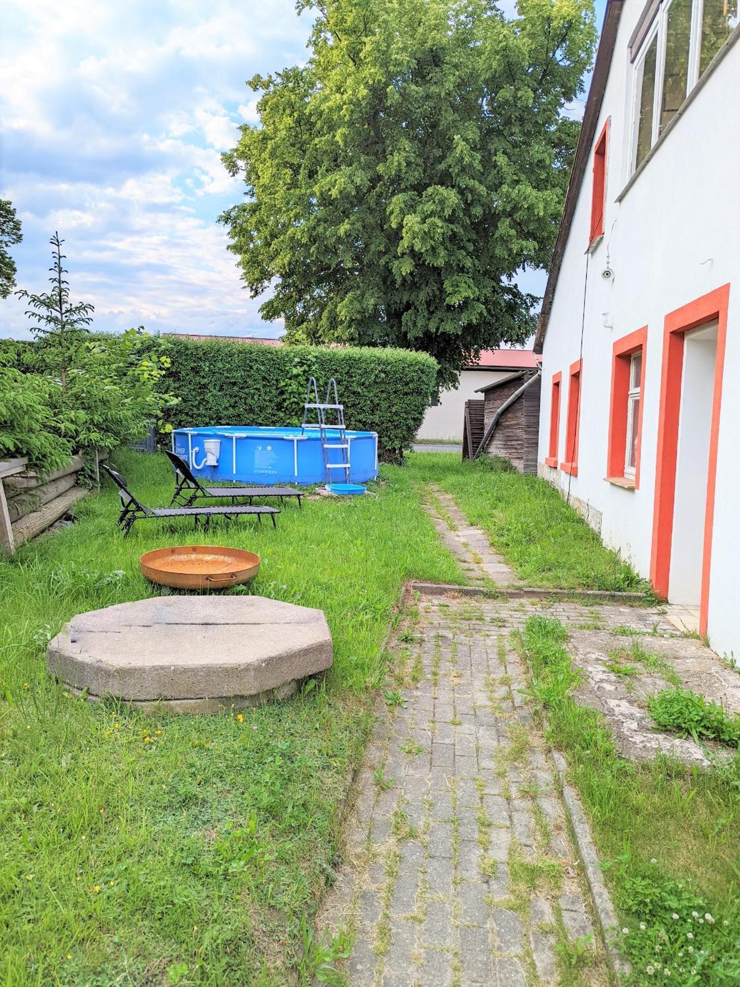 W4 - Urlaubsmagie- Pool, Terrasse, Barbecue Apartment Lichtenhain  Exterior photo